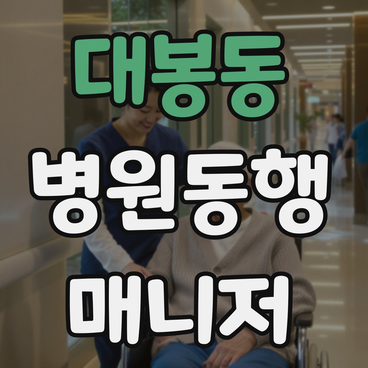 대봉동 병원동행매니저 자격증
