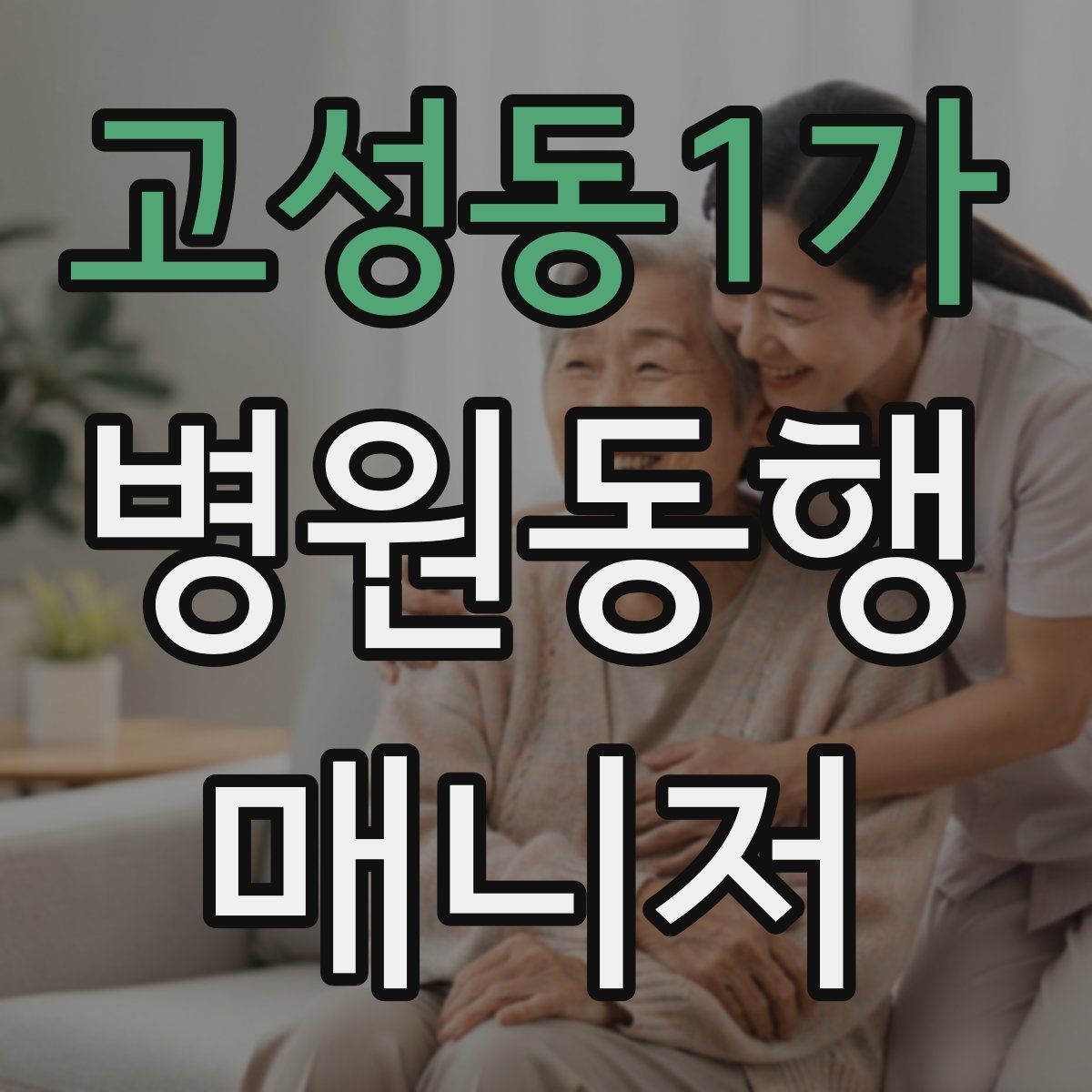 고성동1가 병원동행매니저 자격증