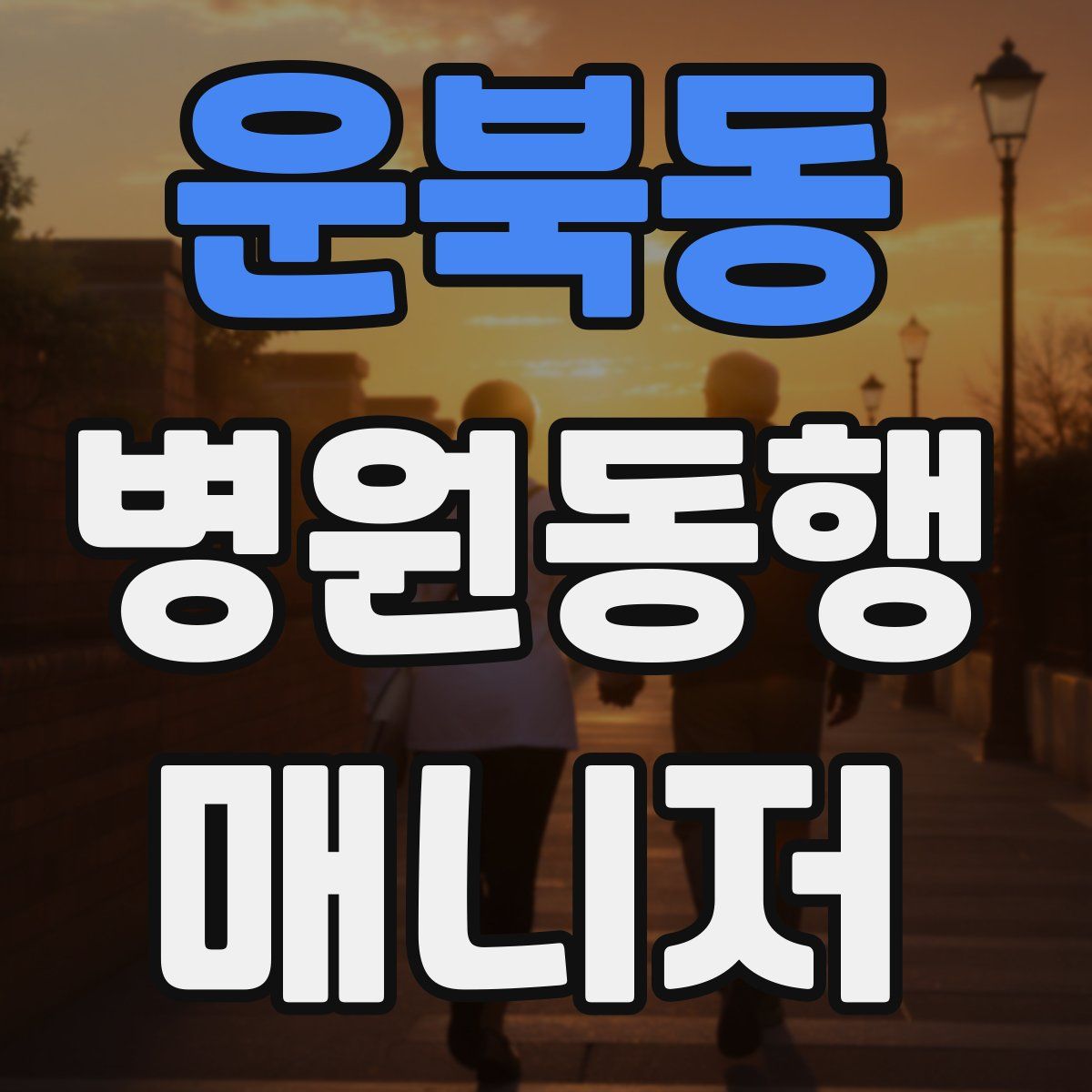 운북동 병원동행매니저 자격증