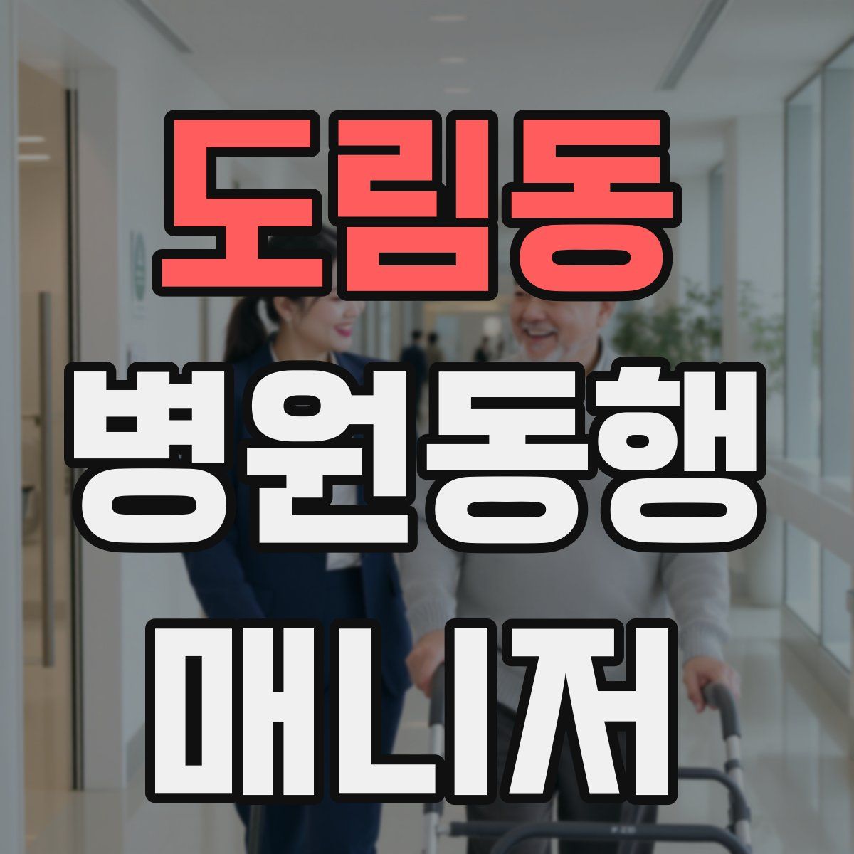 도림동 병원동행매니저 자격증