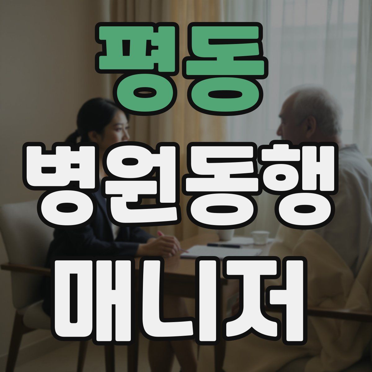 평동 병원동행매니저 자격증