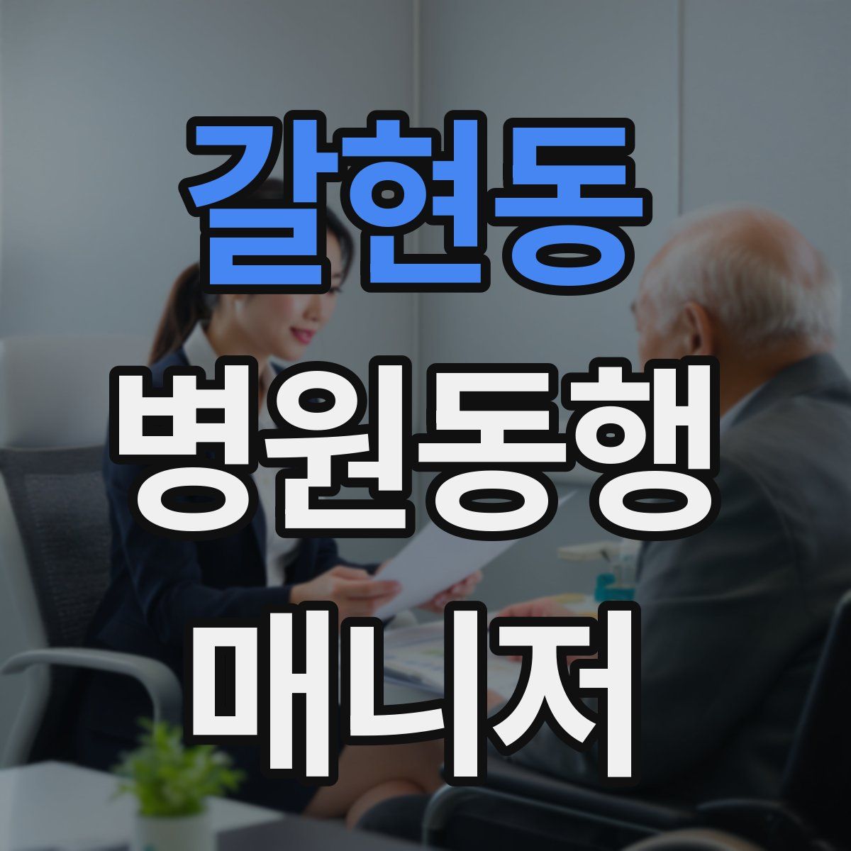 갈현동 병원동행매니저 자격증