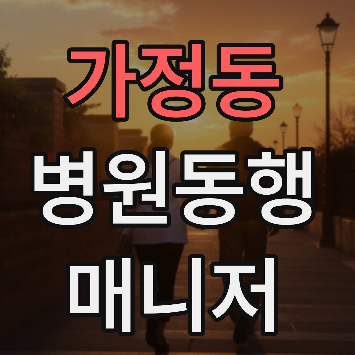 가정동 병원동행매니저 자격증