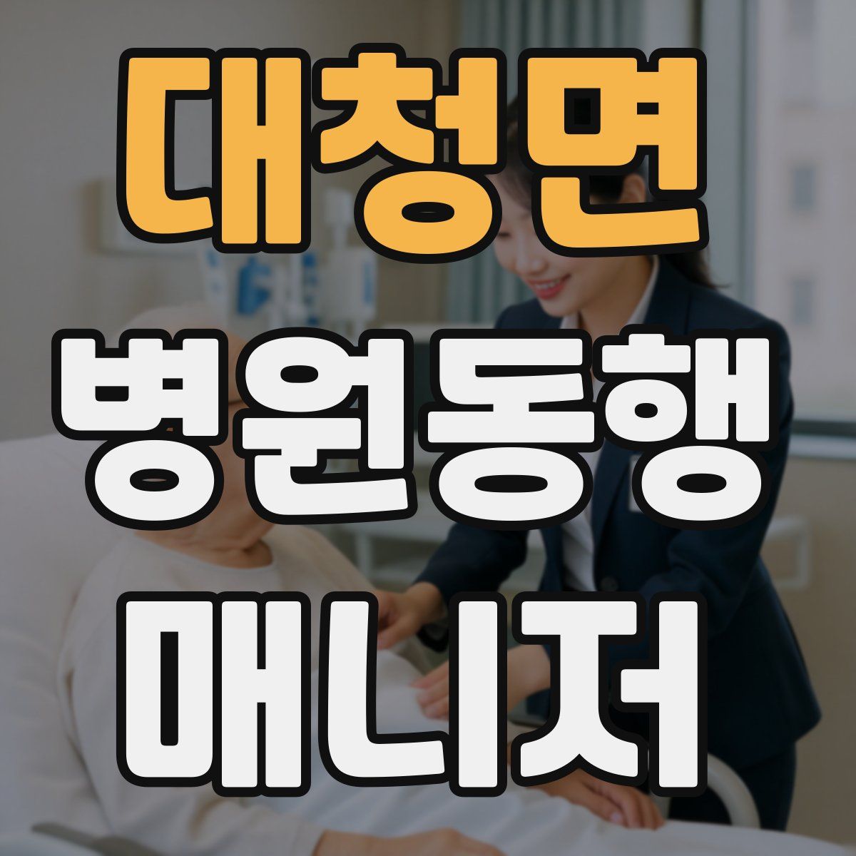 대청면 병원동행매니저 자격증