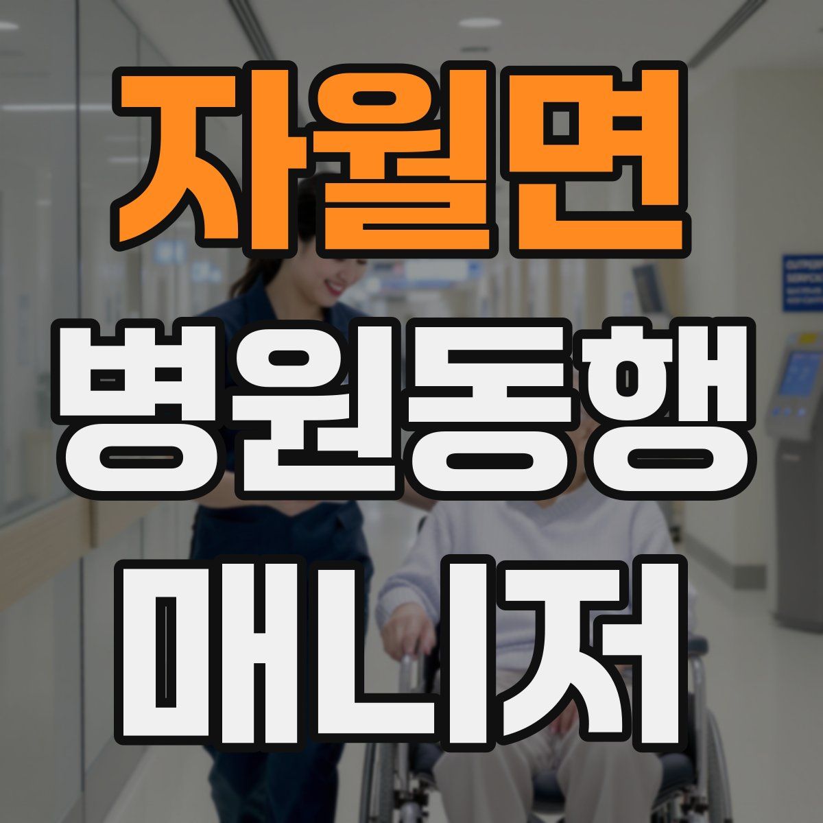 자월면 병원동행매니저 자격증