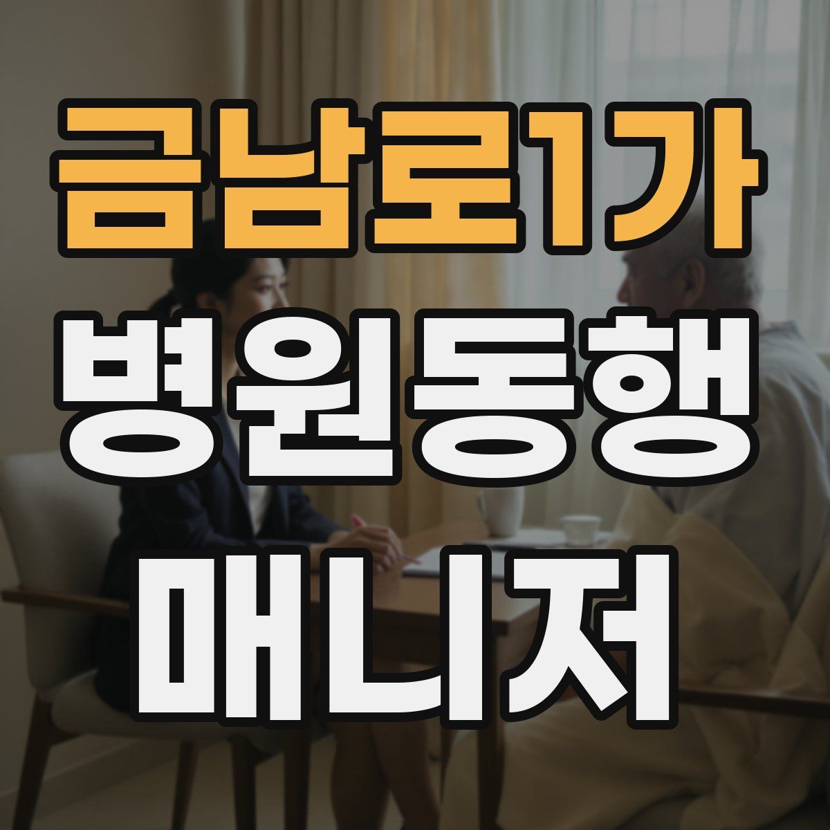 금남로1가 병원동행매니저 자격증