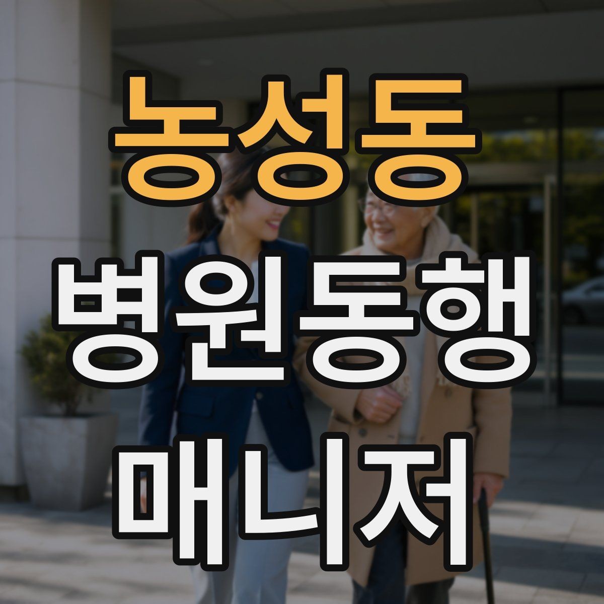 농성동 병원동행매니저 자격증 폭염·한파에 어르신 동행 시 주의