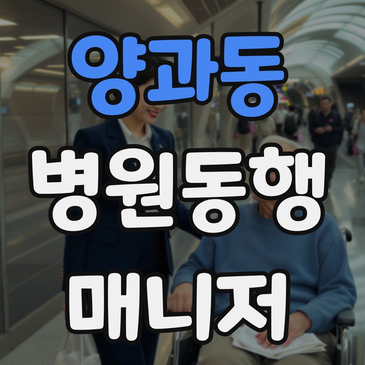 양과동 병원동행매니저 자격증 휠체어 이용 고객 동행의 기본