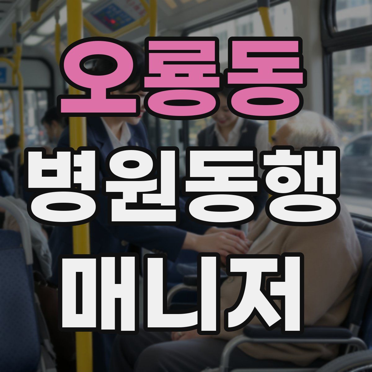 오룡동 병원동행매니저 자격증