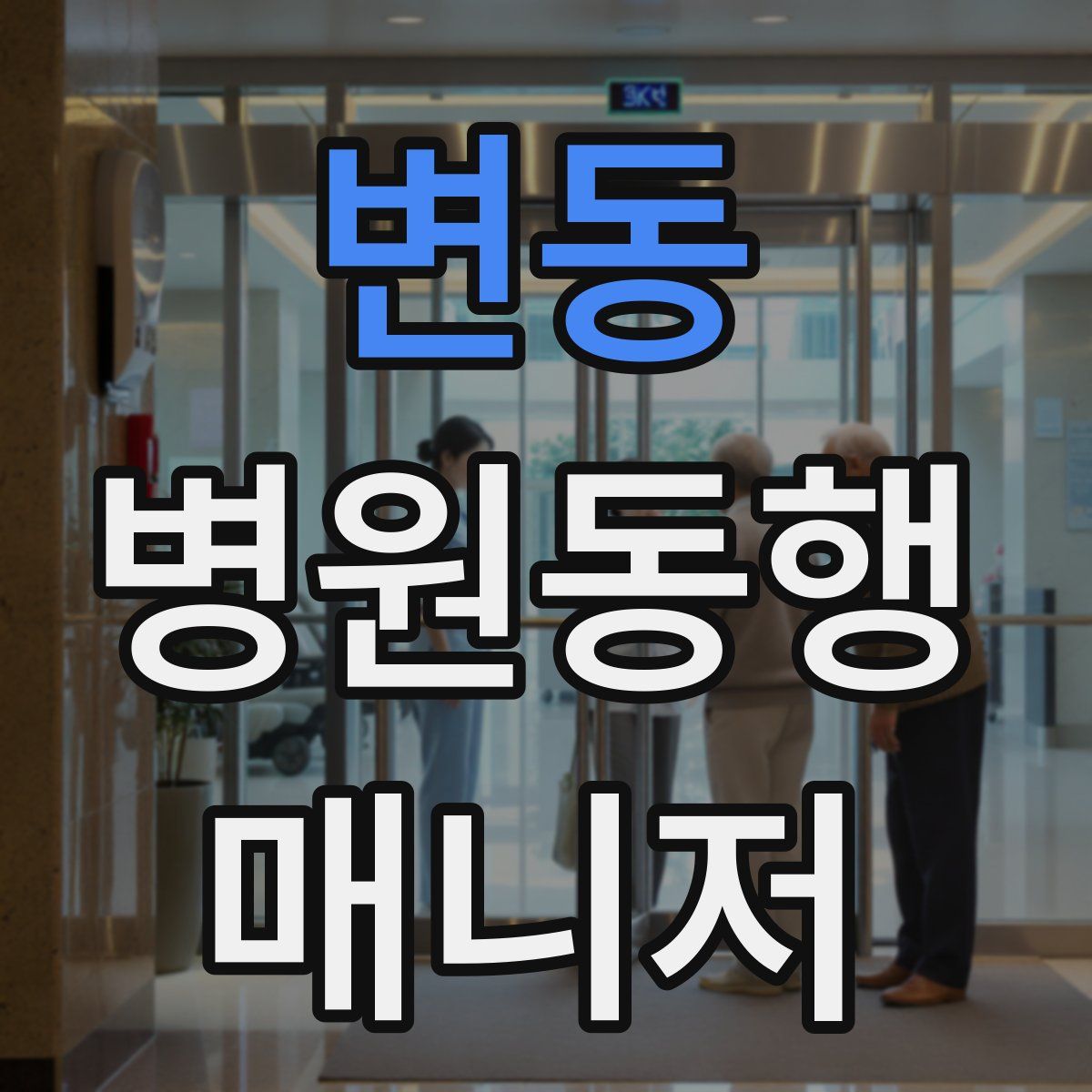 변동 병원동행매니저 자격증