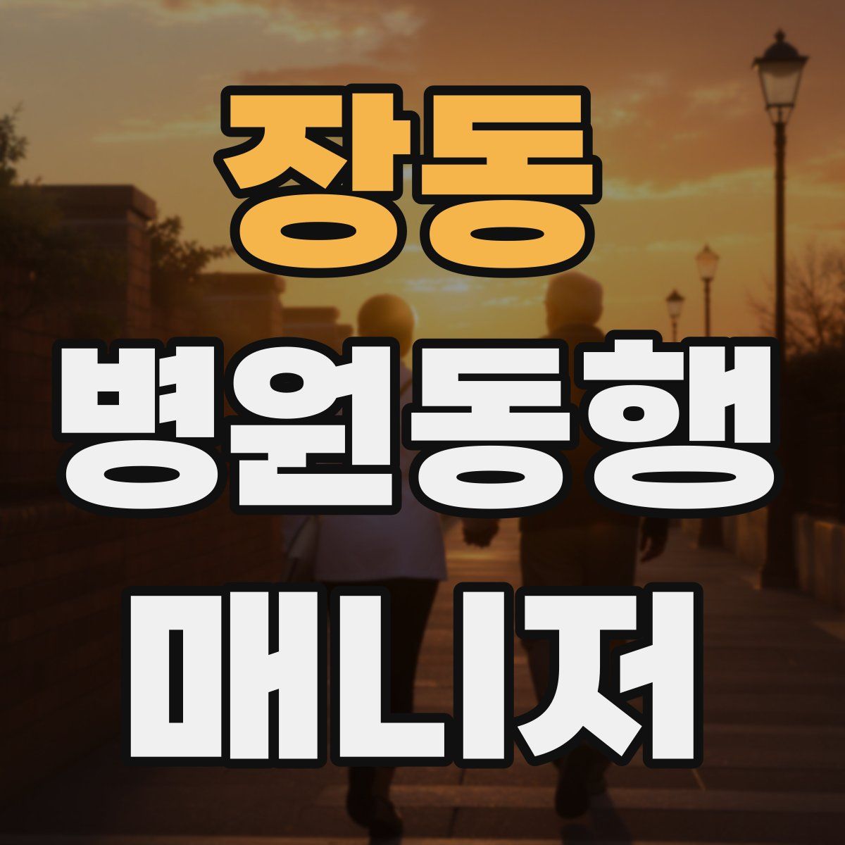 장동 병원동행매니저 자격증