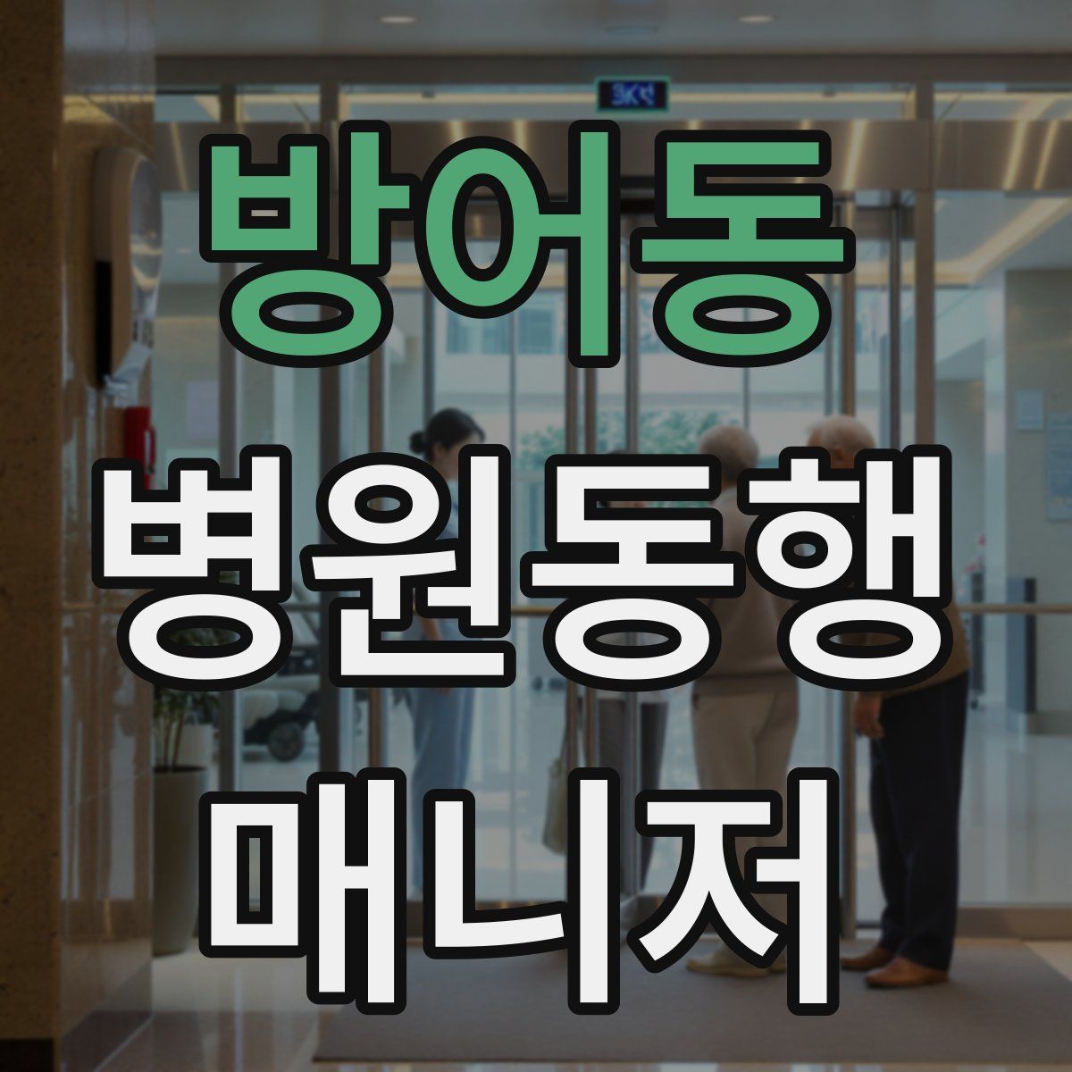 방어동 병원동행매니저 자격증