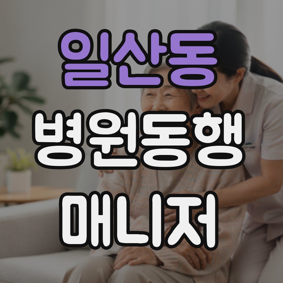 일산동 병원동행매니저 자격증