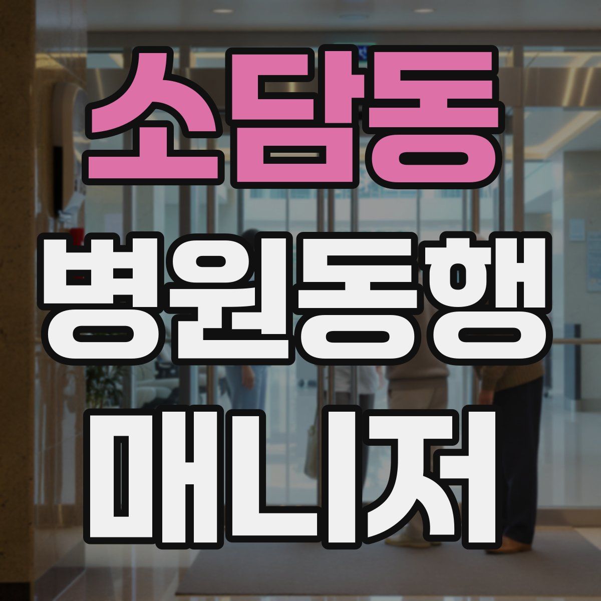 소담동 병원동행매니저 자격증