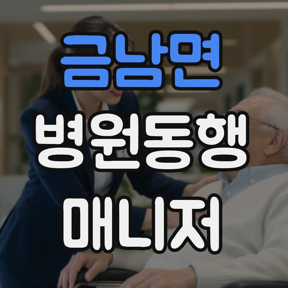 금남면 병원동행매니저 자격증