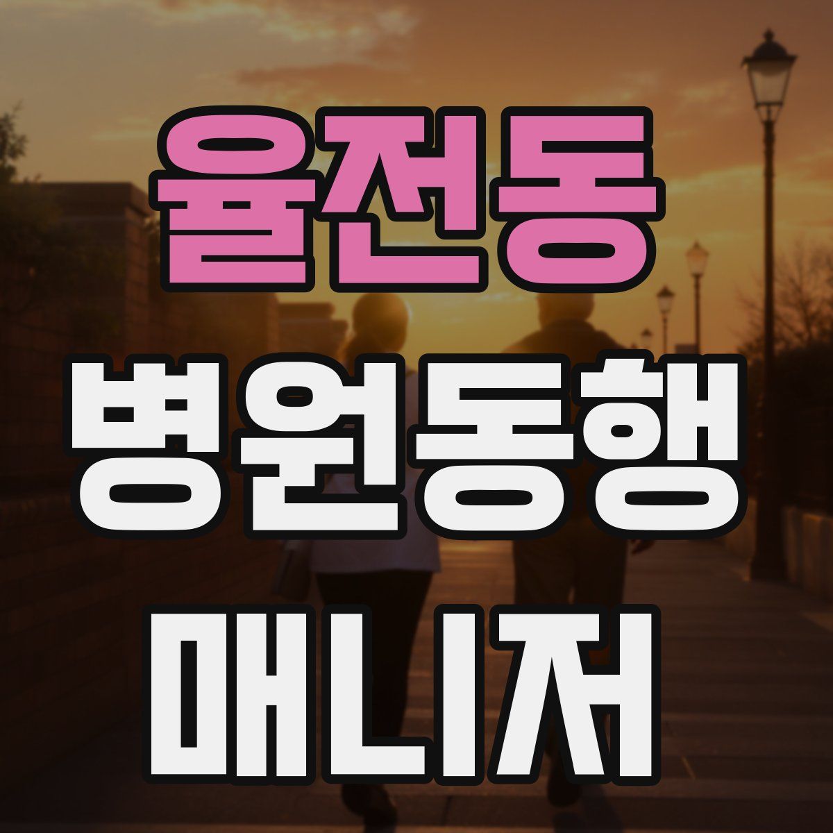 율전동 병원동행매니저 자격증