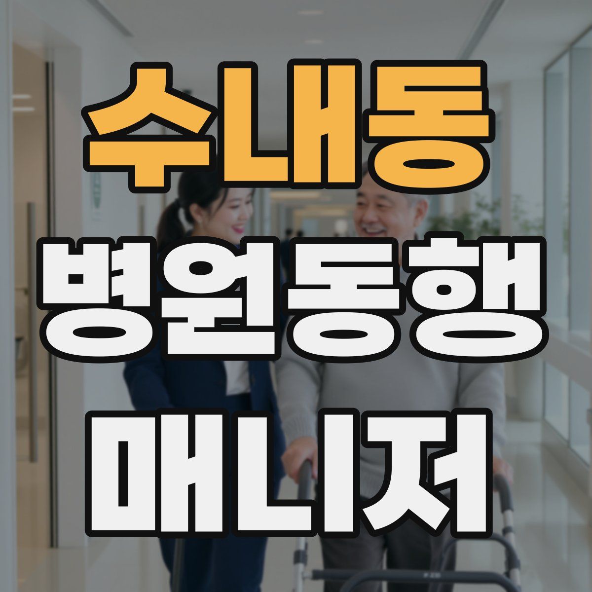 수내동 병원동행매니저 자격증