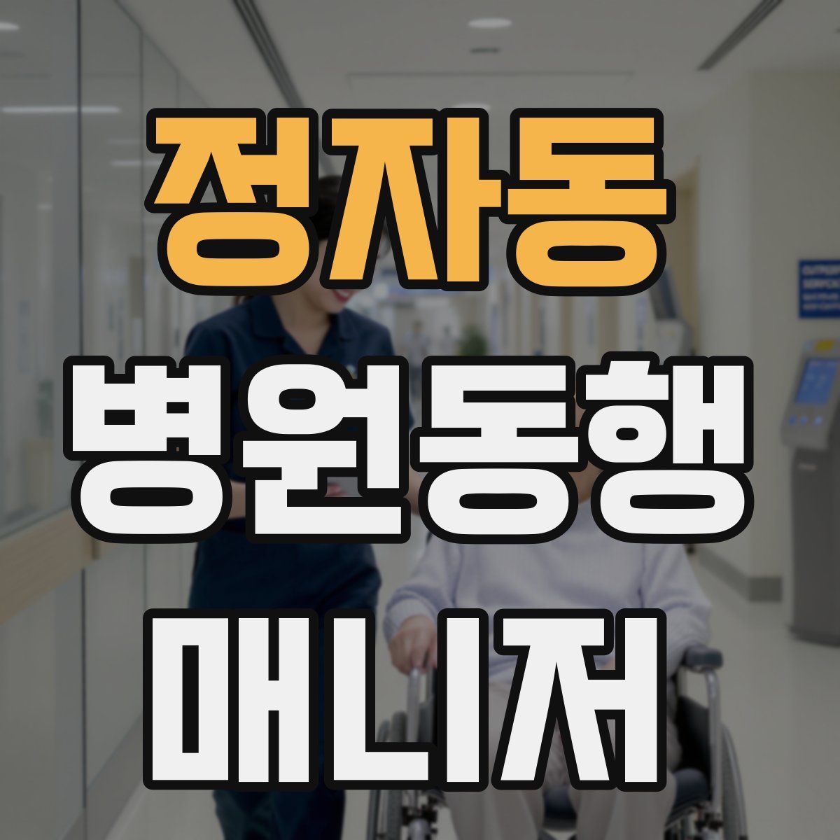 정자동 병원동행매니저 자격증