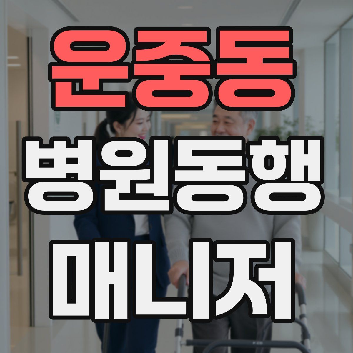 운중동 병원동행매니저 자격증