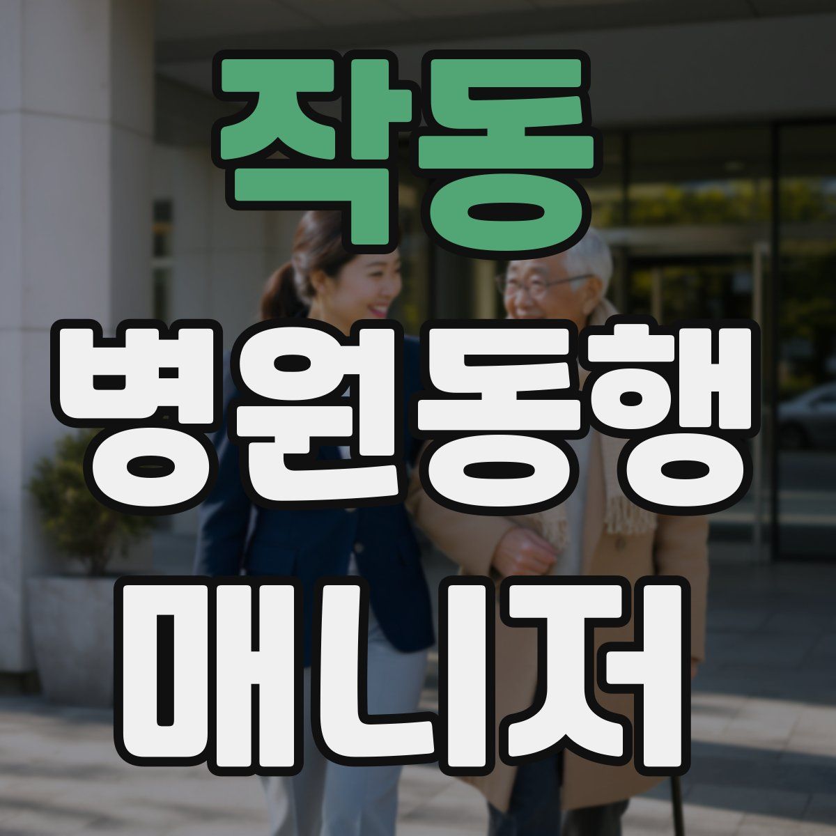 작동 병원동행매니저 자격증