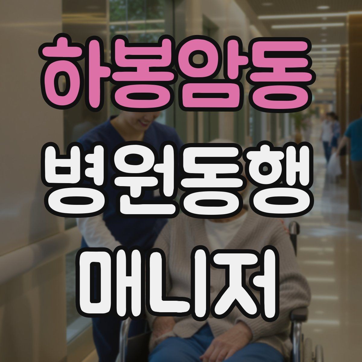 하봉암동 병원동행매니저 자격증 대학병원 진료 동행에서 중요한 점