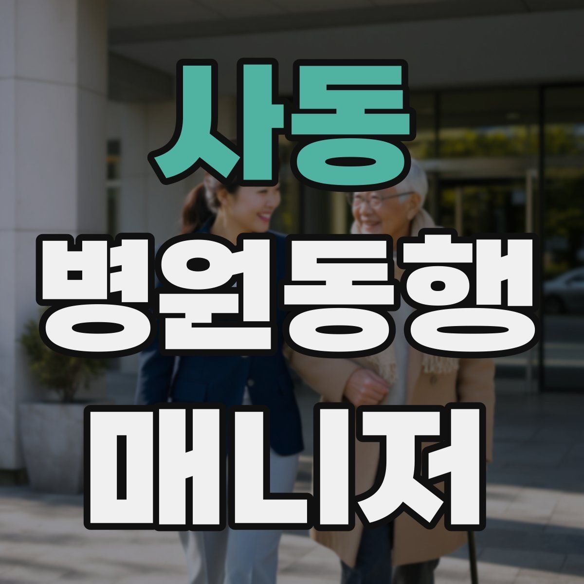 사동 병원동행매니저 자격증