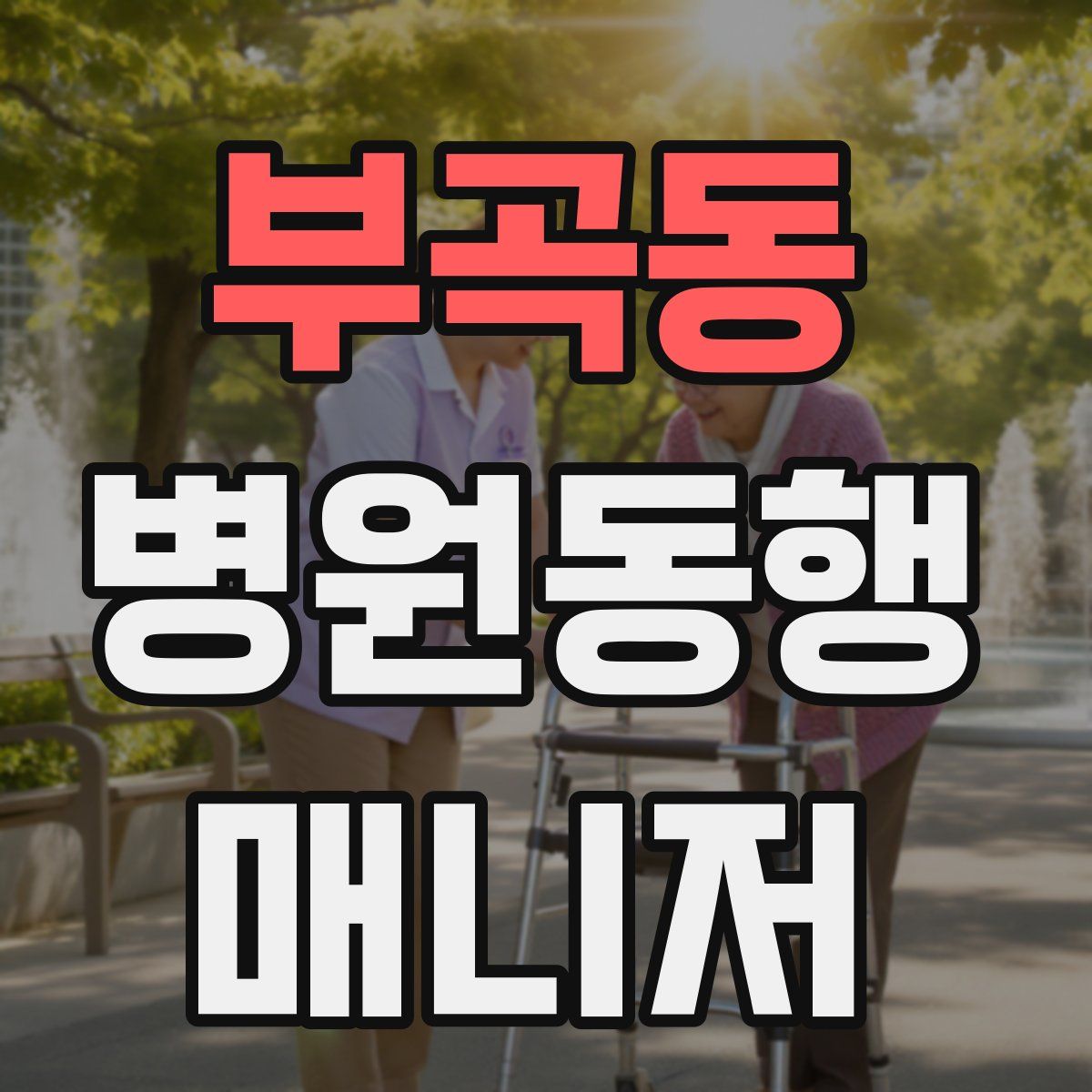 부곡동 병원동행매니저 자격증