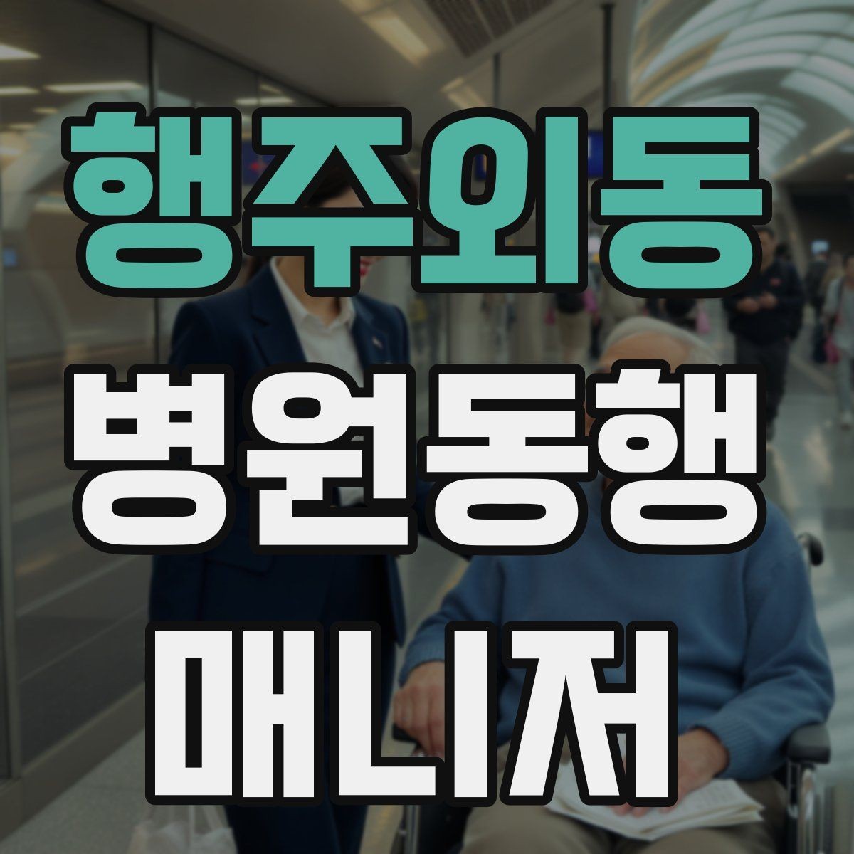 행주외동 병원동행매니저 자격증 휠체어 이동 시 주의사항