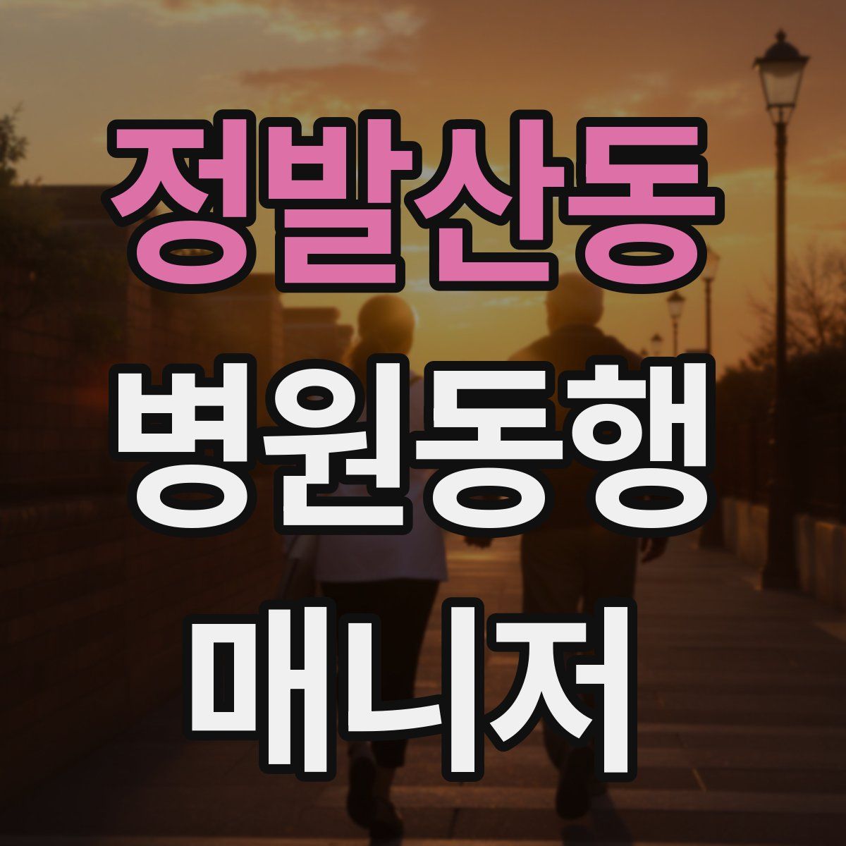 정발산동 병원동행매니저 자격증