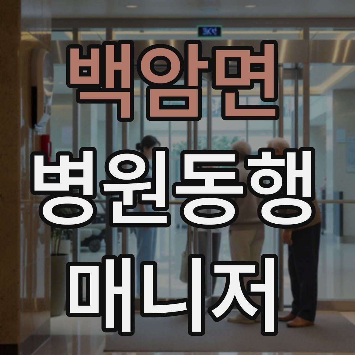 백암면 병원동행매니저 자격증 이동 중 낙상 위험 줄이는 방법
