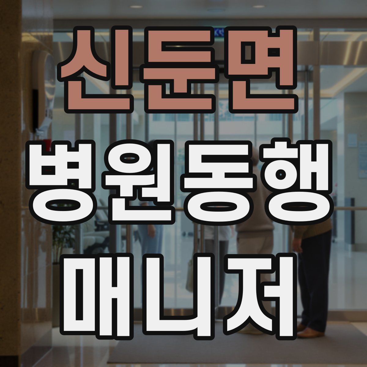 신둔면 병원동행매니저 자격증