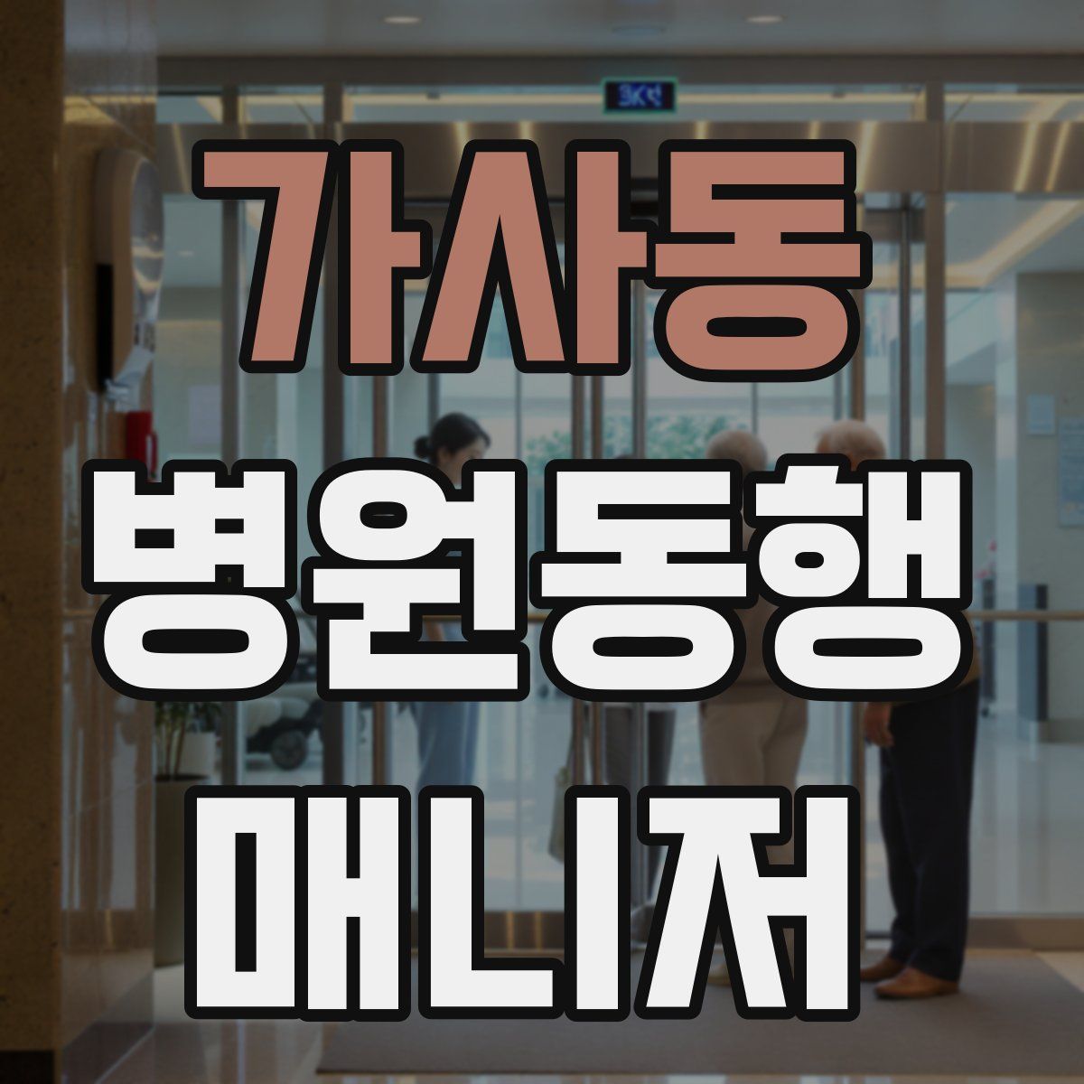 가사동 병원동행매니저 자격증