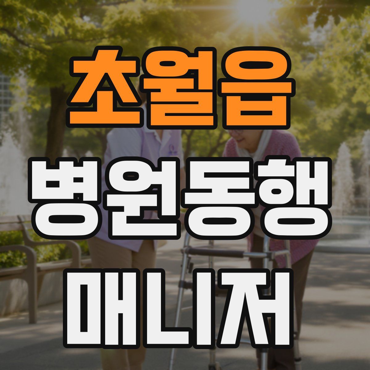 초월읍 병원동행매니저 자격증