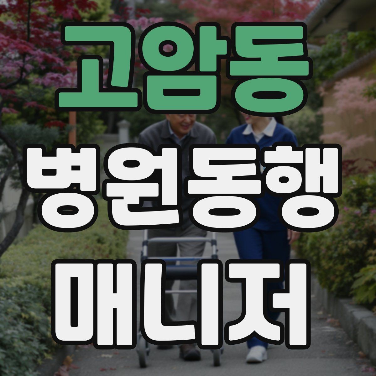 고암동 병원동행매니저 자격증 의료행위와 구분해야 하는 이유