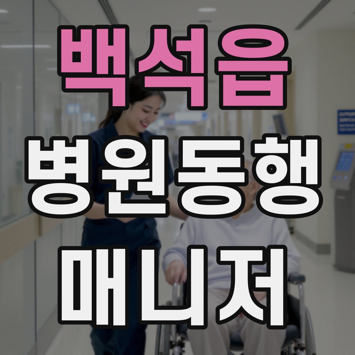 백석읍 병원동행매니저 자격증