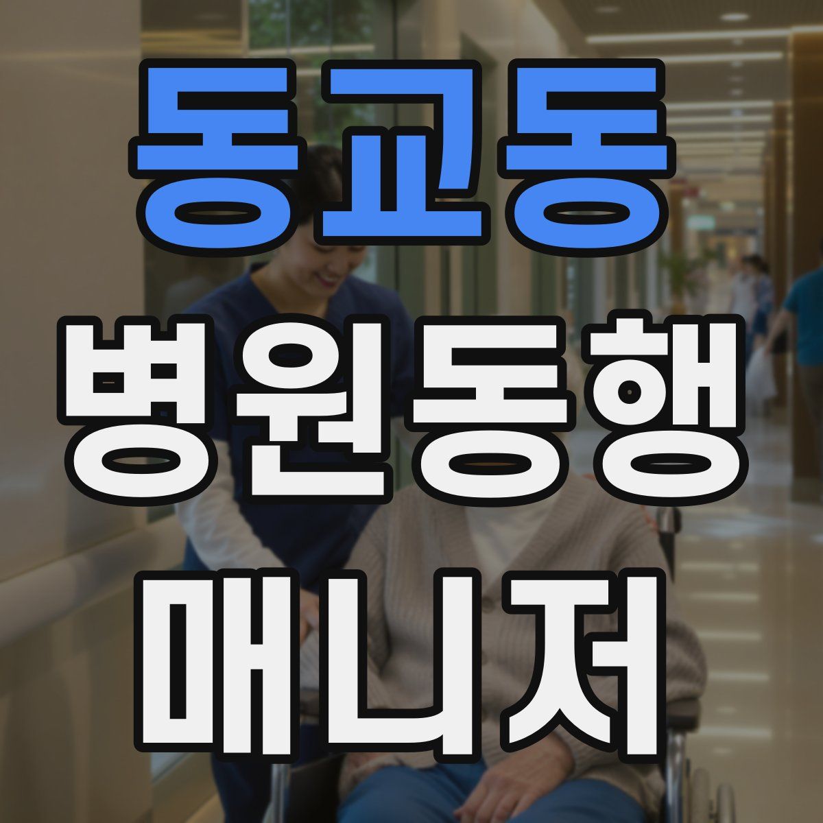 동교동 병원동행매니저 자격증