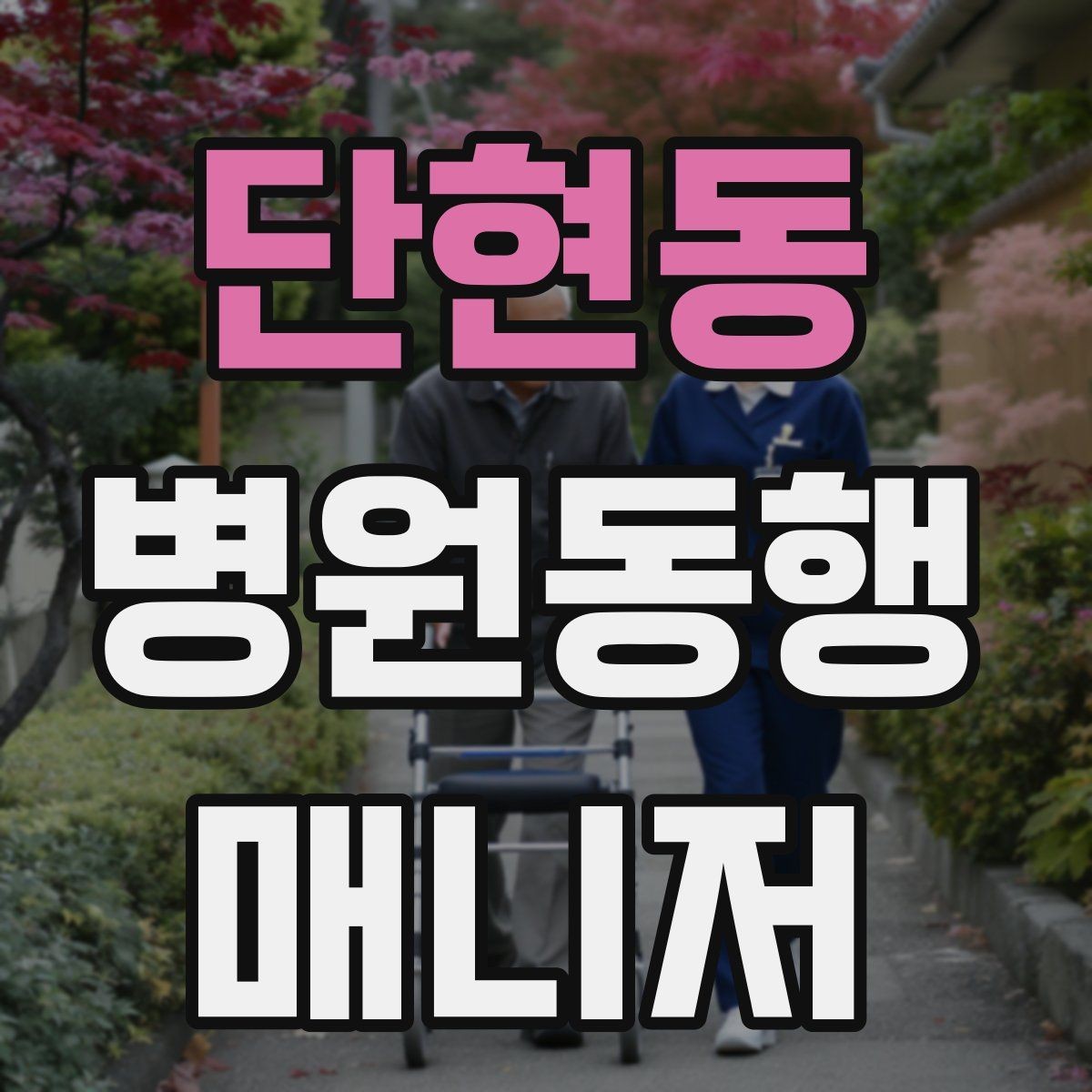 단현동 병원동행매니저 자격증 휠체어 이동 시 주의사항