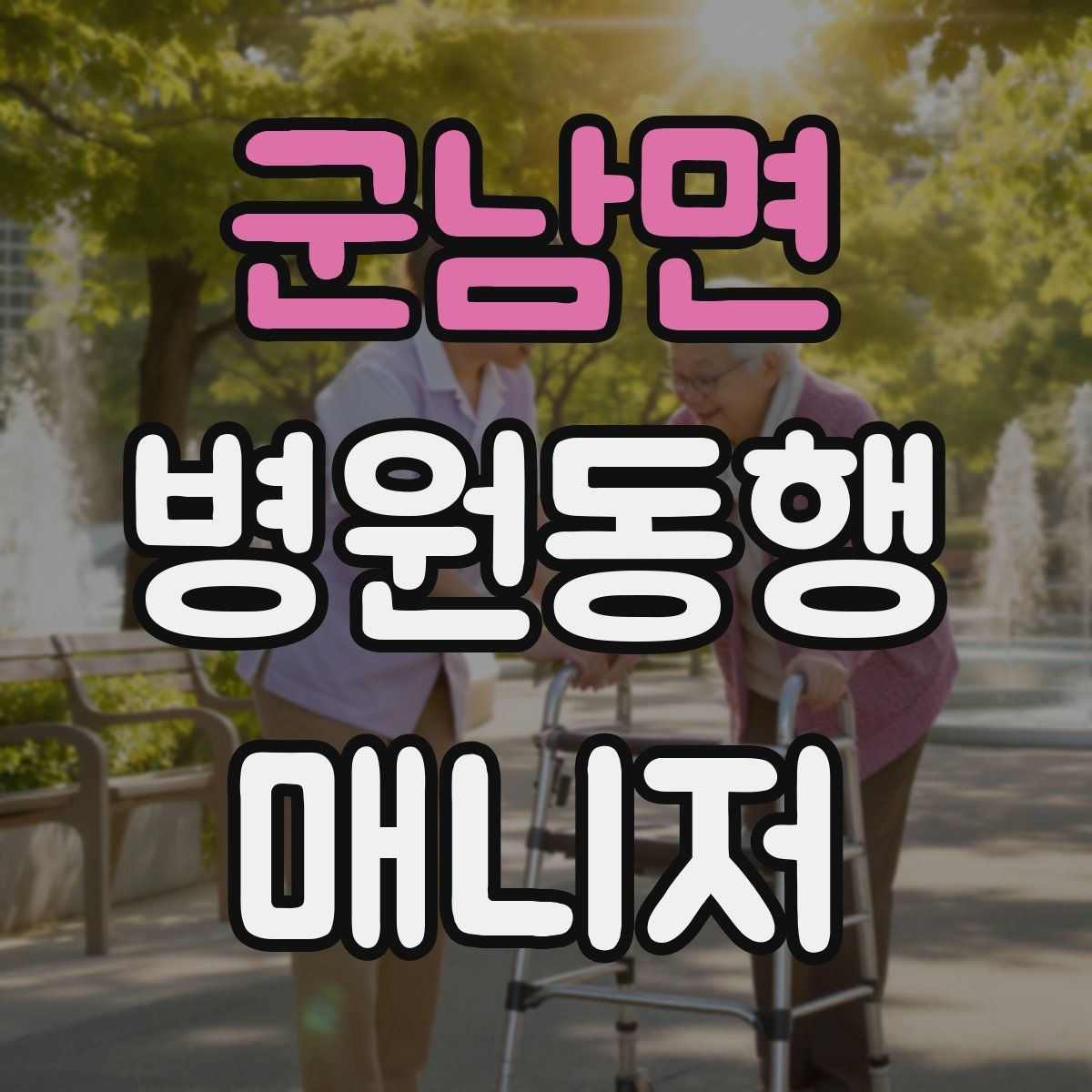 군남면 병원동행매니저 자격증