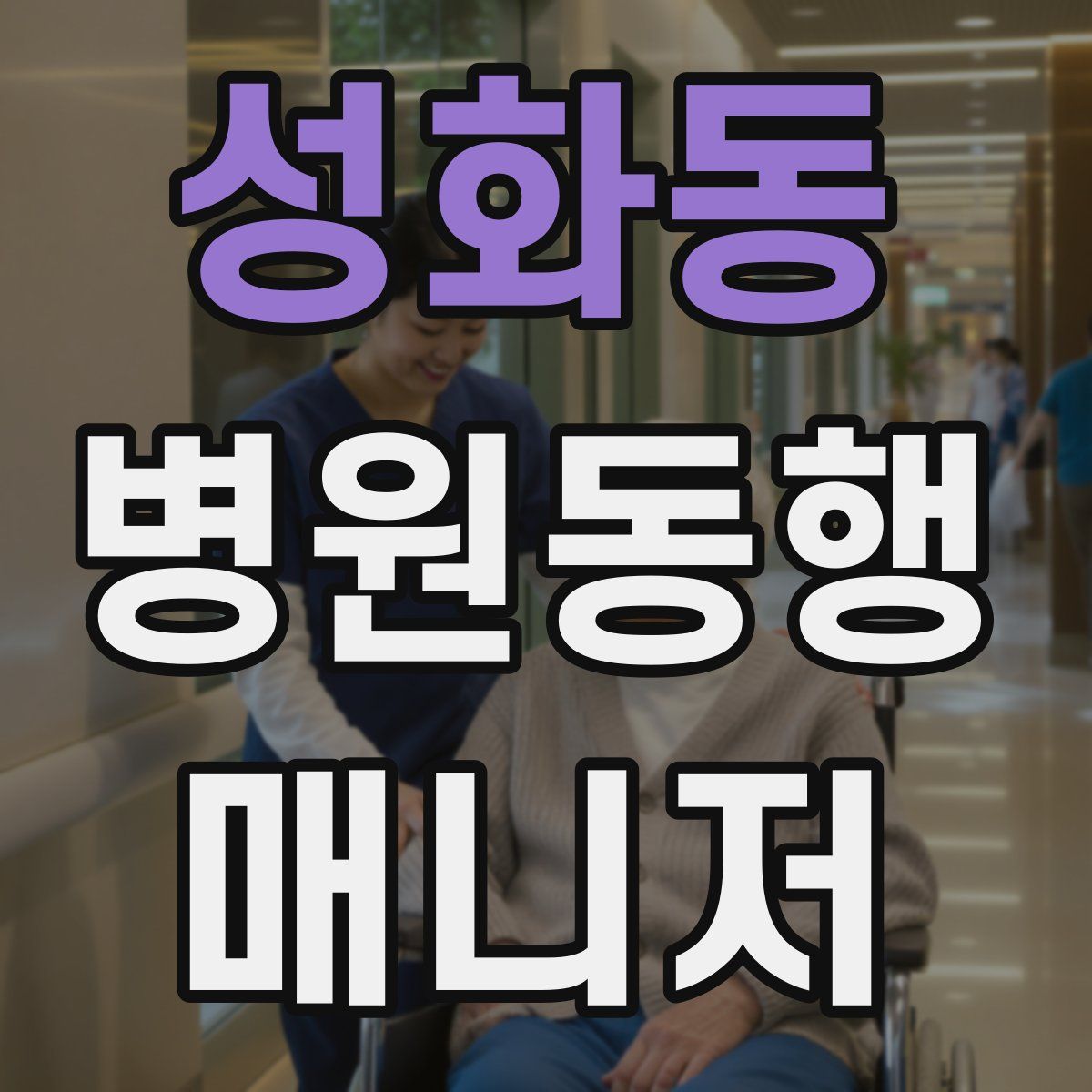 성화동 병원동행매니저 자격증