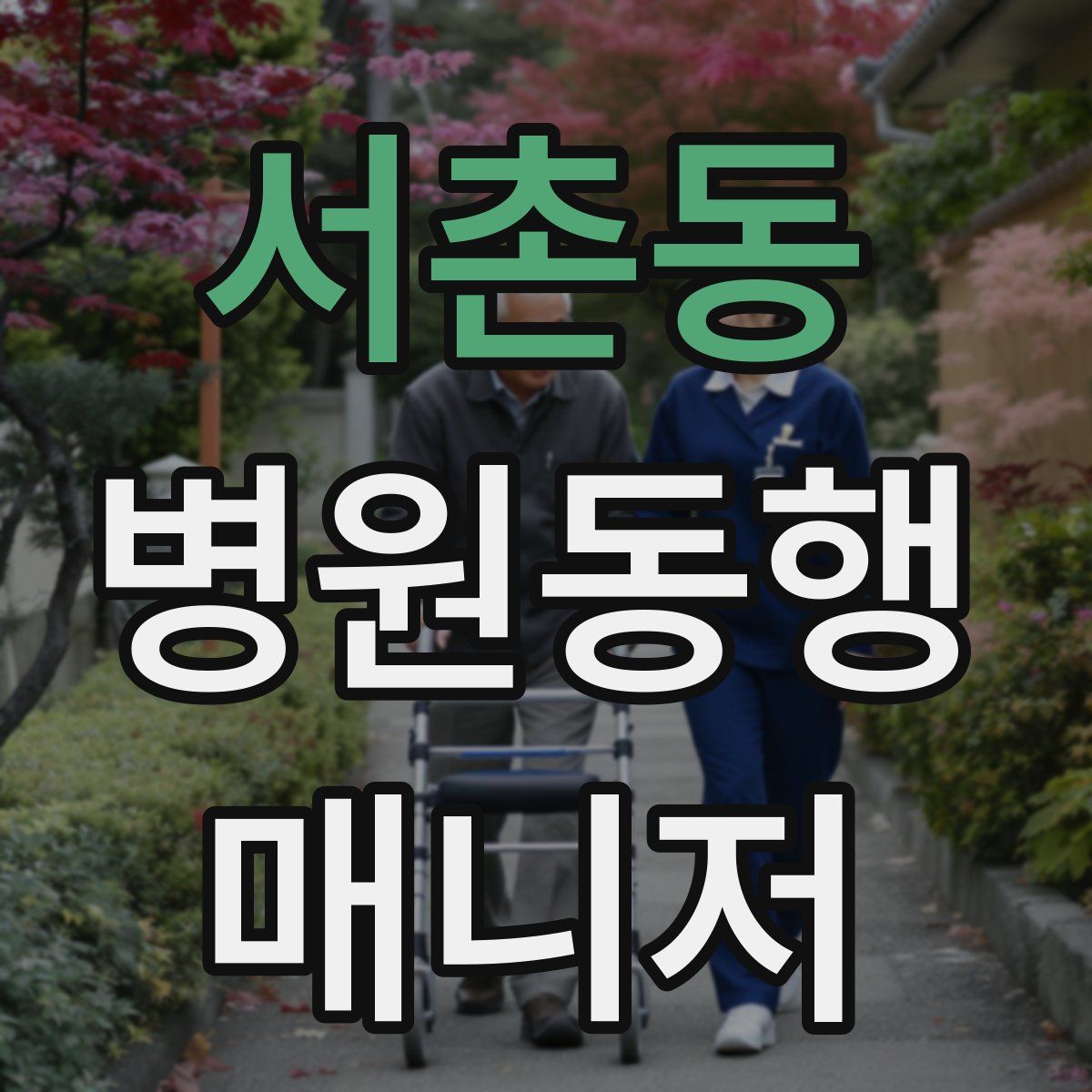 서촌동 병원동행매니저 자격증