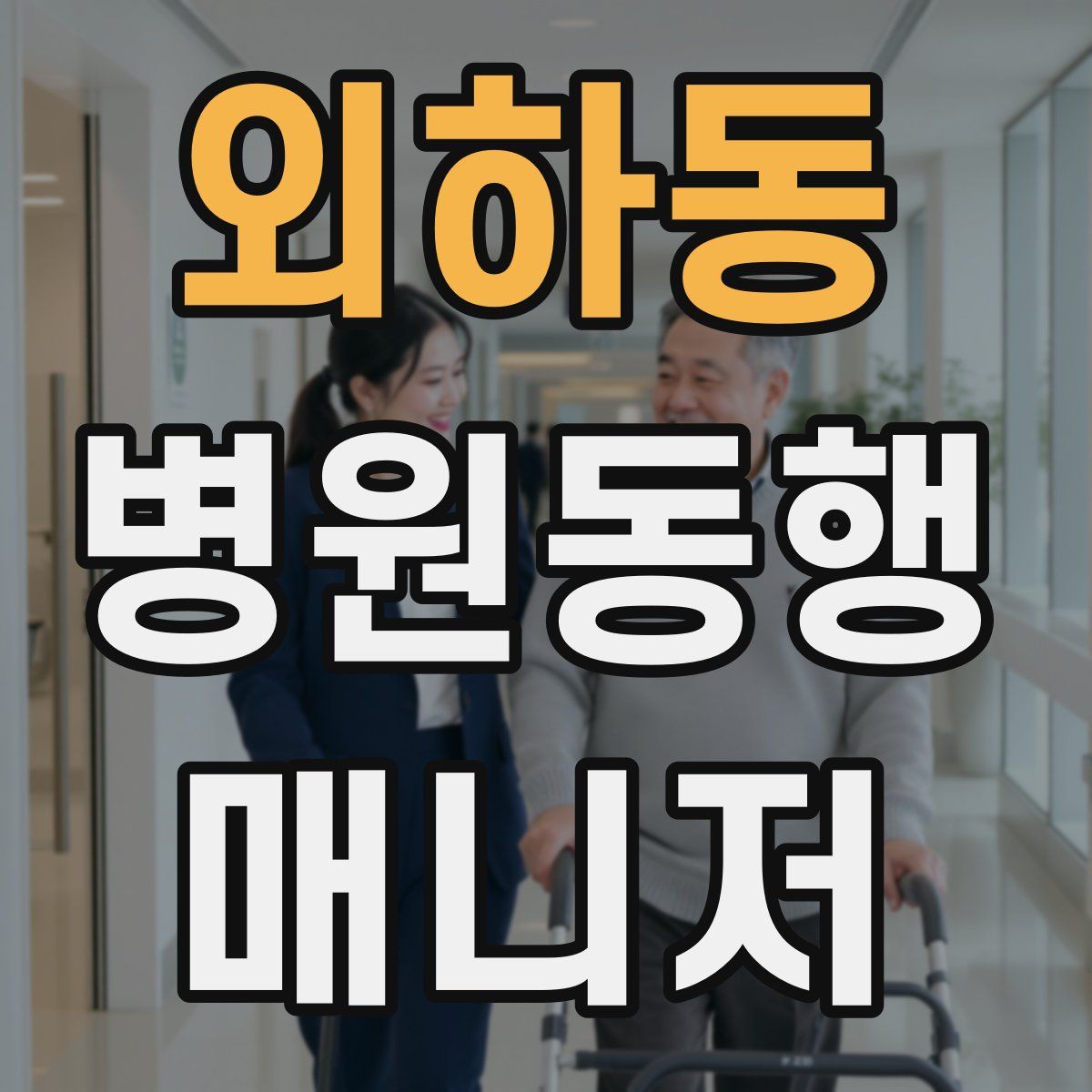 외하동 병원동행매니저 자격증