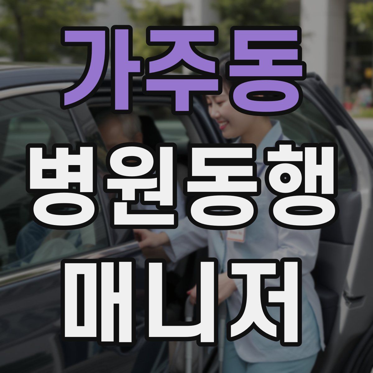 가주동 병원동행매니저 자격증