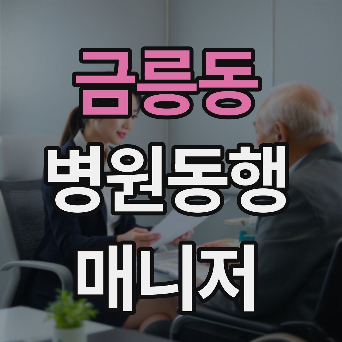 금릉동 병원동행매니저 자격증 친절만으로는 부족한 이유와 전문성
