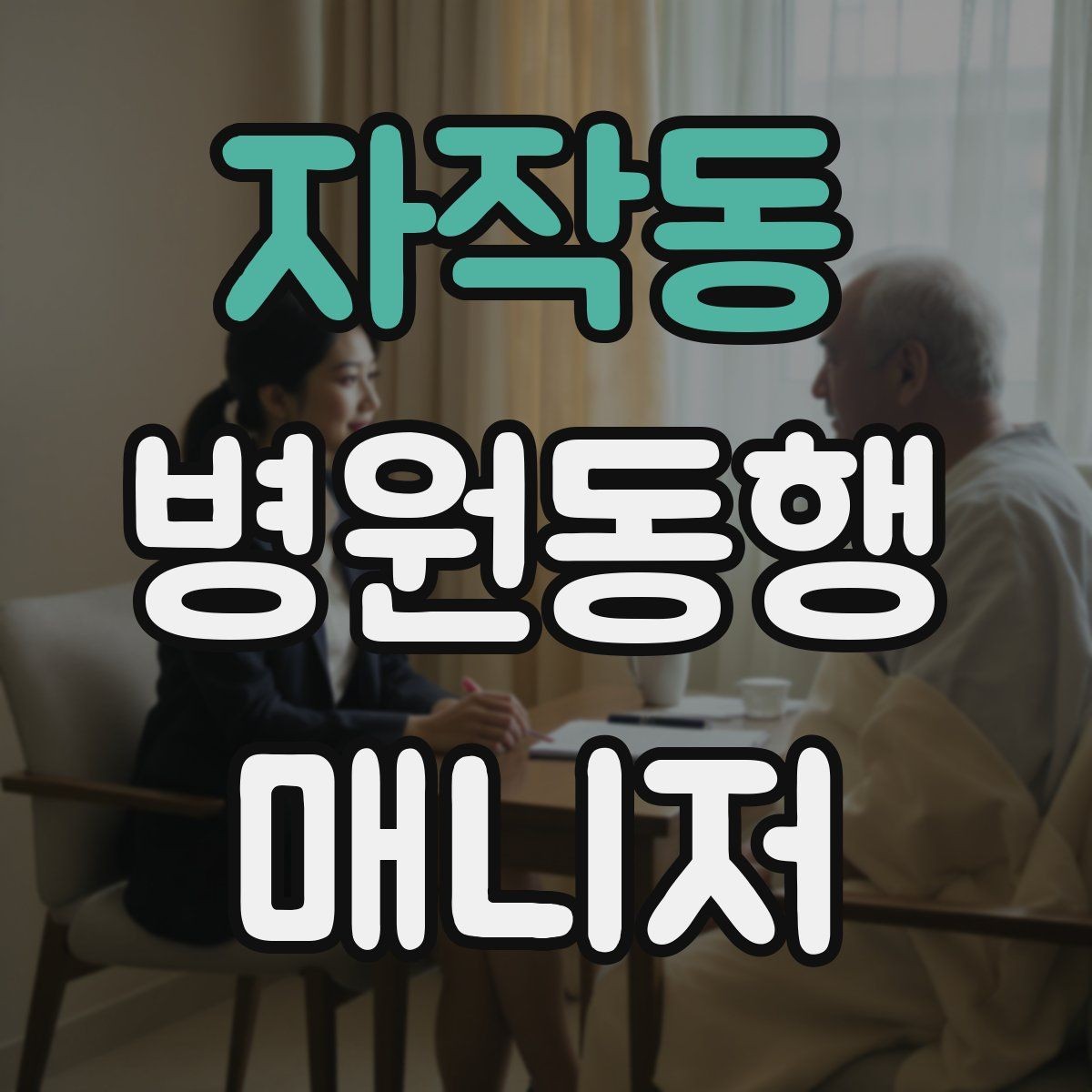 자작동 병원동행매니저 자격증 동행 범위 문구를 깔끔하게 정리하기