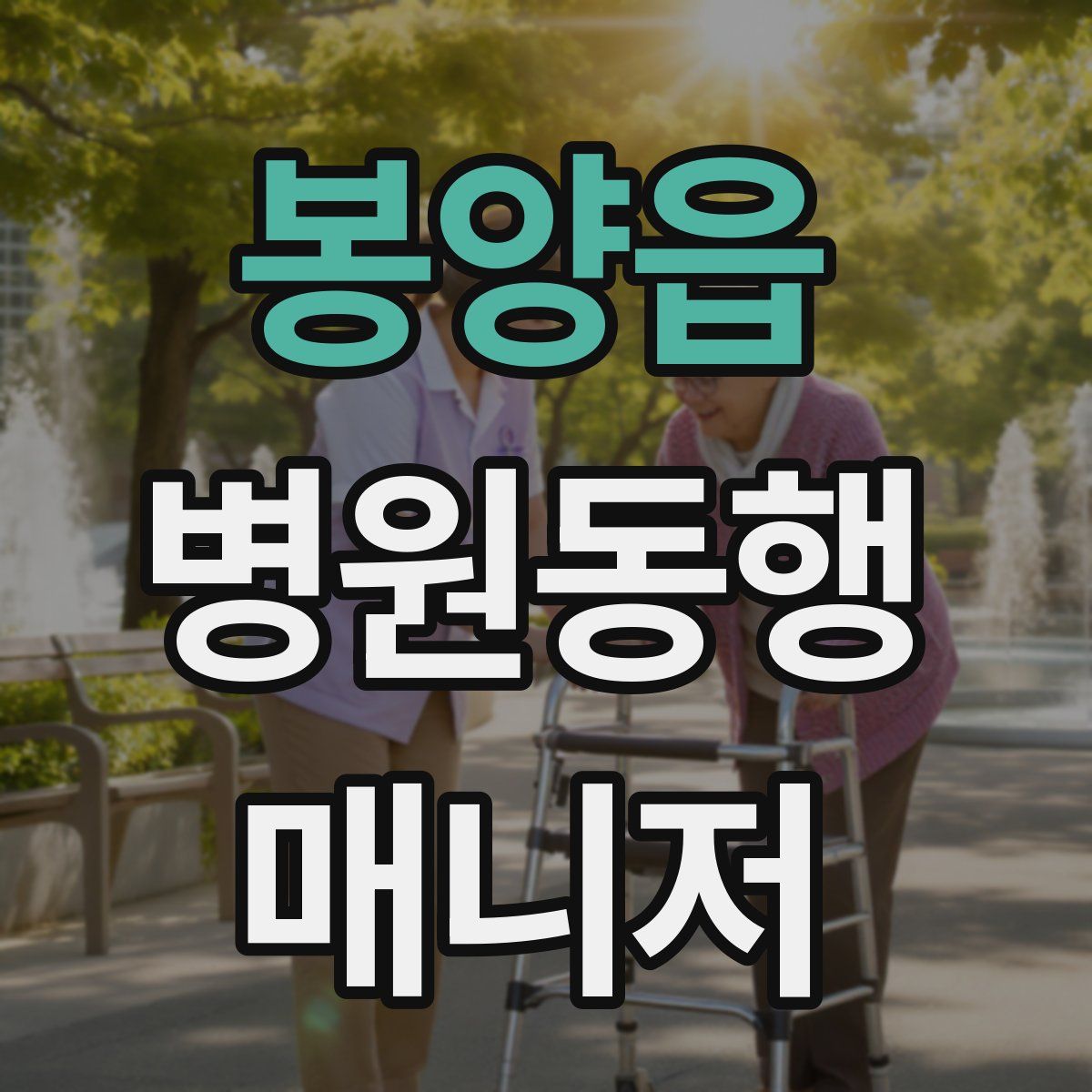 봉양읍 병원동행매니저 자격증