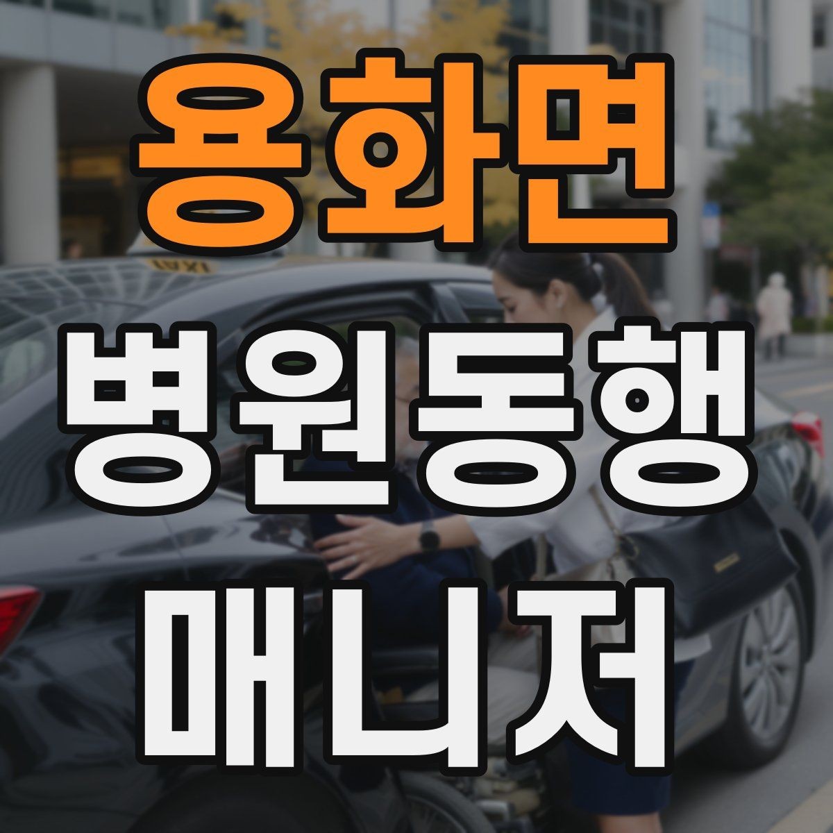용화면 병원동행매니저 자격증 진료 대기 중 화장실 동선 확보하기