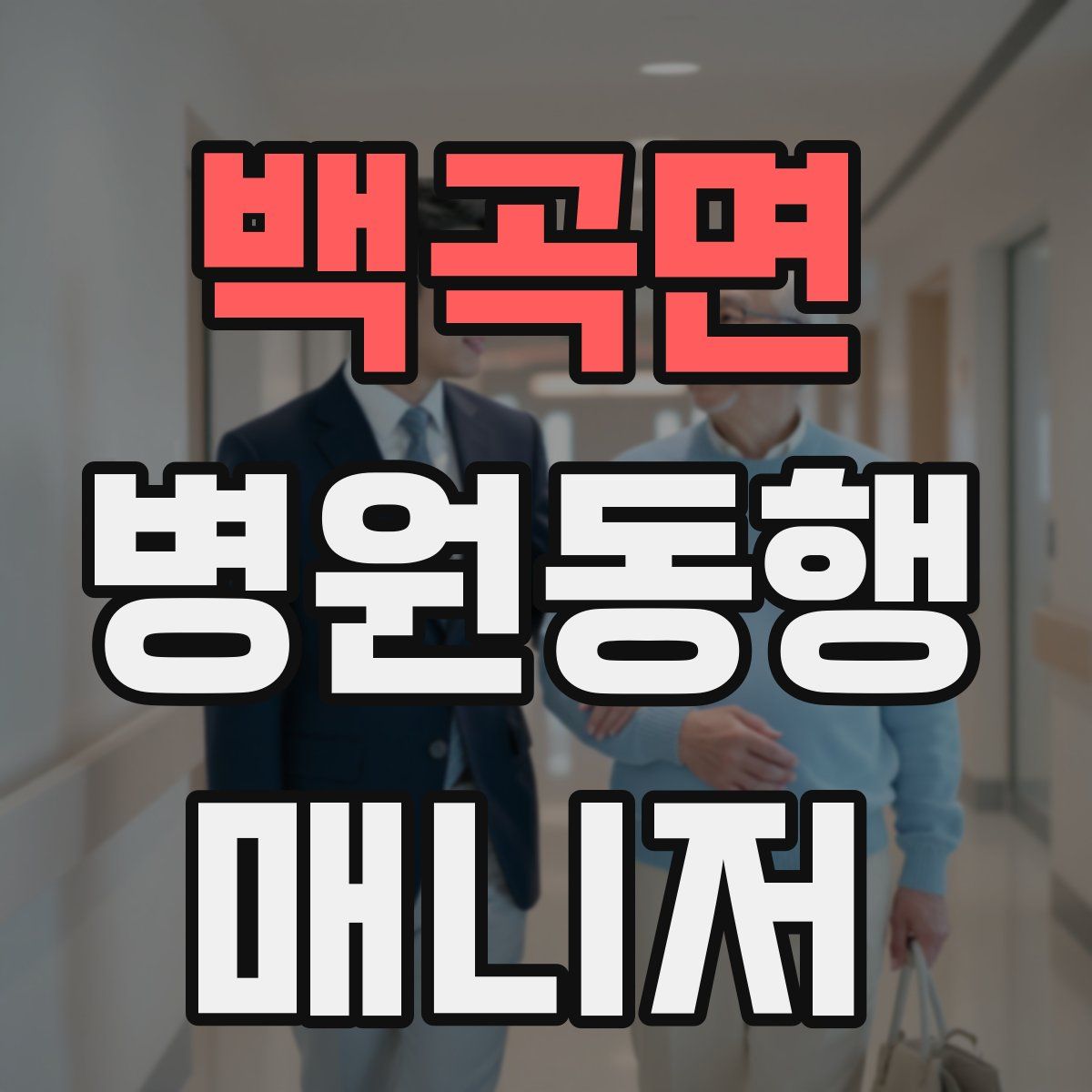 백곡면 병원동행매니저 자격증