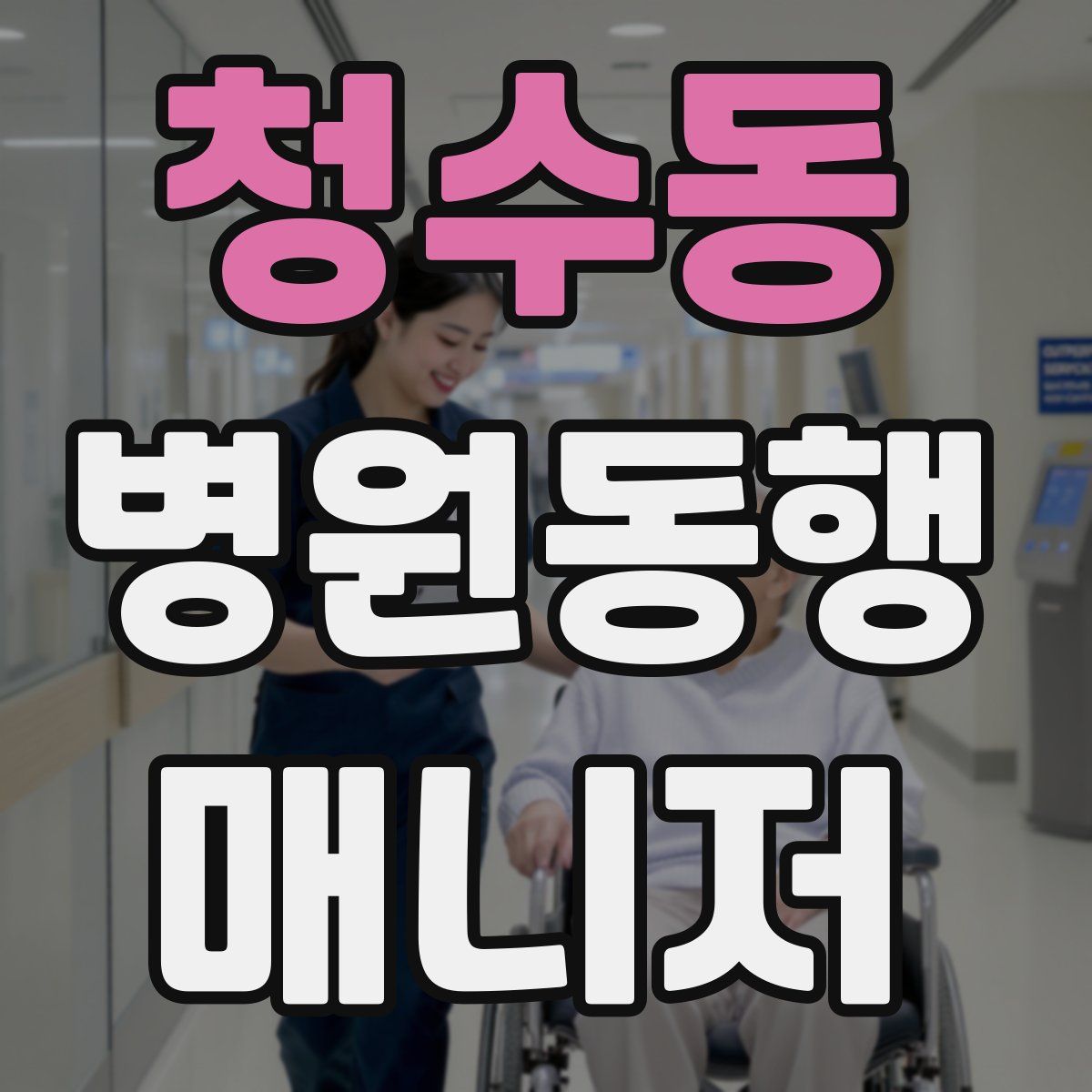 청수동 병원동행매니저 자격증