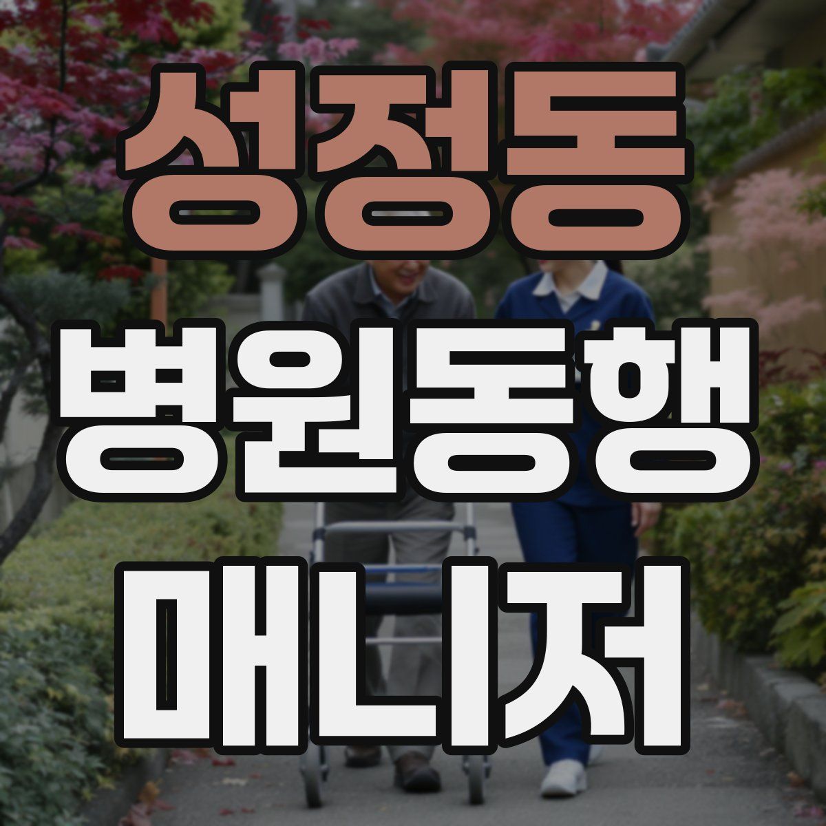 성정동 병원동행매니저 자격증