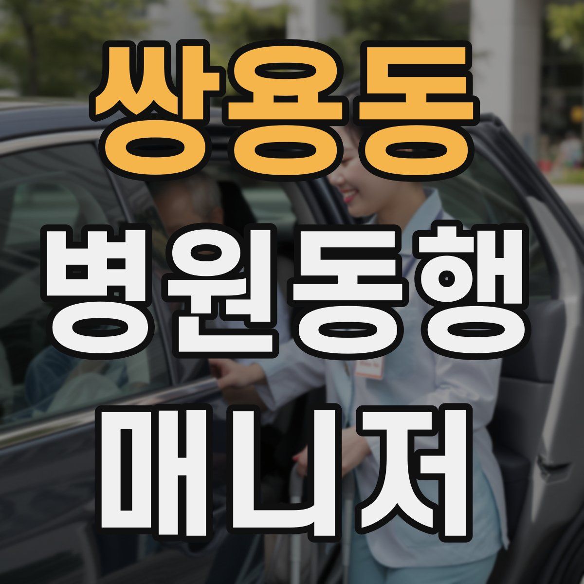 쌍용동 병원동행매니저 자격증